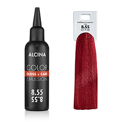 Tónovacia emulzia - 8.55 Svetlá blond - intenzívna červená - 100 ml