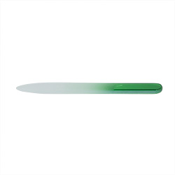 Pilník sklenený obojstranný 9 cm - zelený - 1 ks