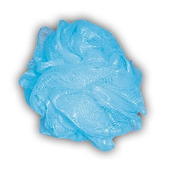 Umývací žinka - farba svetlo modrá - 1 ks
