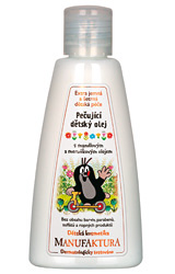 Ošetrujúci detský olej s mandľovým, marhuľovým, hroznovým a slnečnicovým olejom a vitamínom E - 160 ml