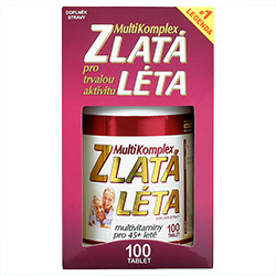 MultiKomplex Zlatá leta Plus- multivitamíny pre 45+ ročné - ekonomické balenie - 100 tablet