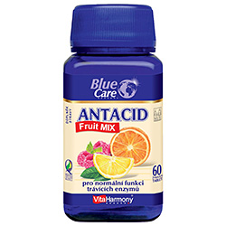 Antacíd Fruit MIX, pomaranč, citrón, malina - 60 tablet