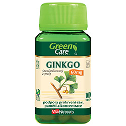 Ginkgo 60 mg - ekonomické balenie - 100 tobolek