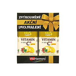 Zvýhodnené dvojbalenie - Vitamín C 500 mg so šípkami - 120 tablet